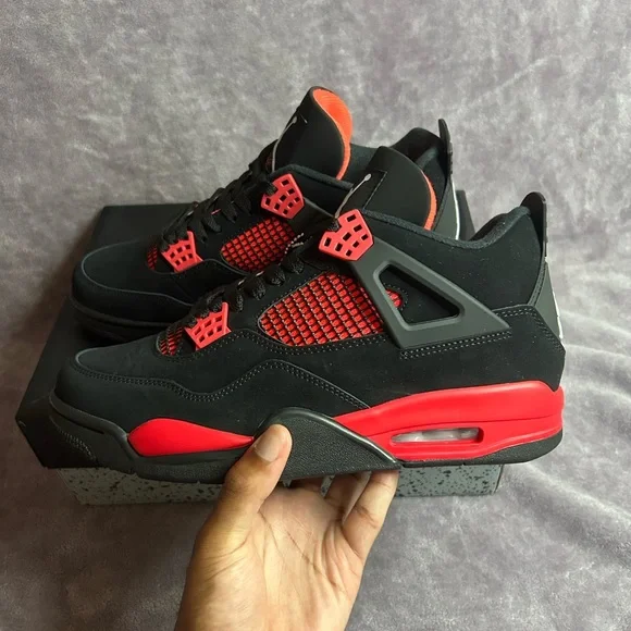 Jordan | Shoes | Jordan Black And Red Sneakers Iconic Design  display picture 3